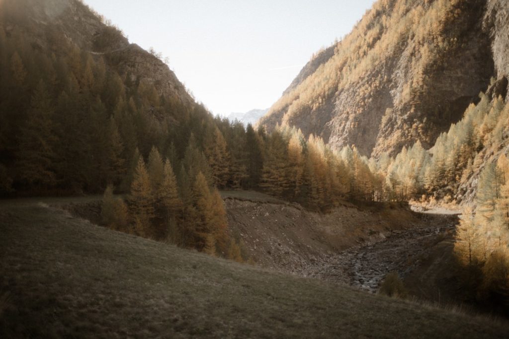 Seance engagement dans les Alpes