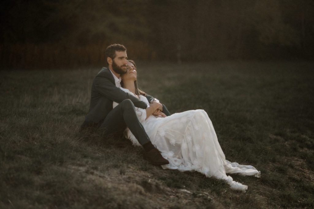 Seance engagement dans les Alpes