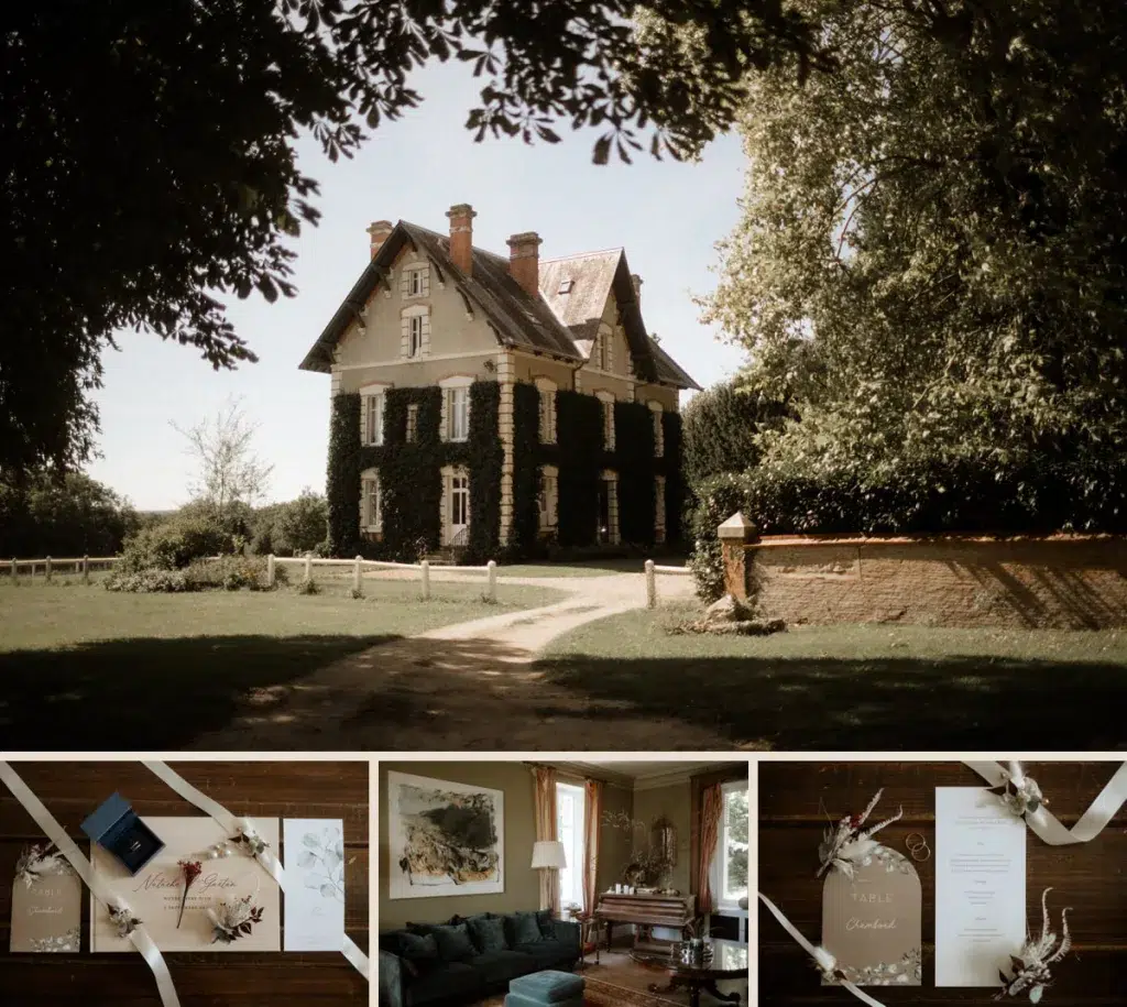 parc du domaine de la Blondellerie lieu de mariage centre val de loire