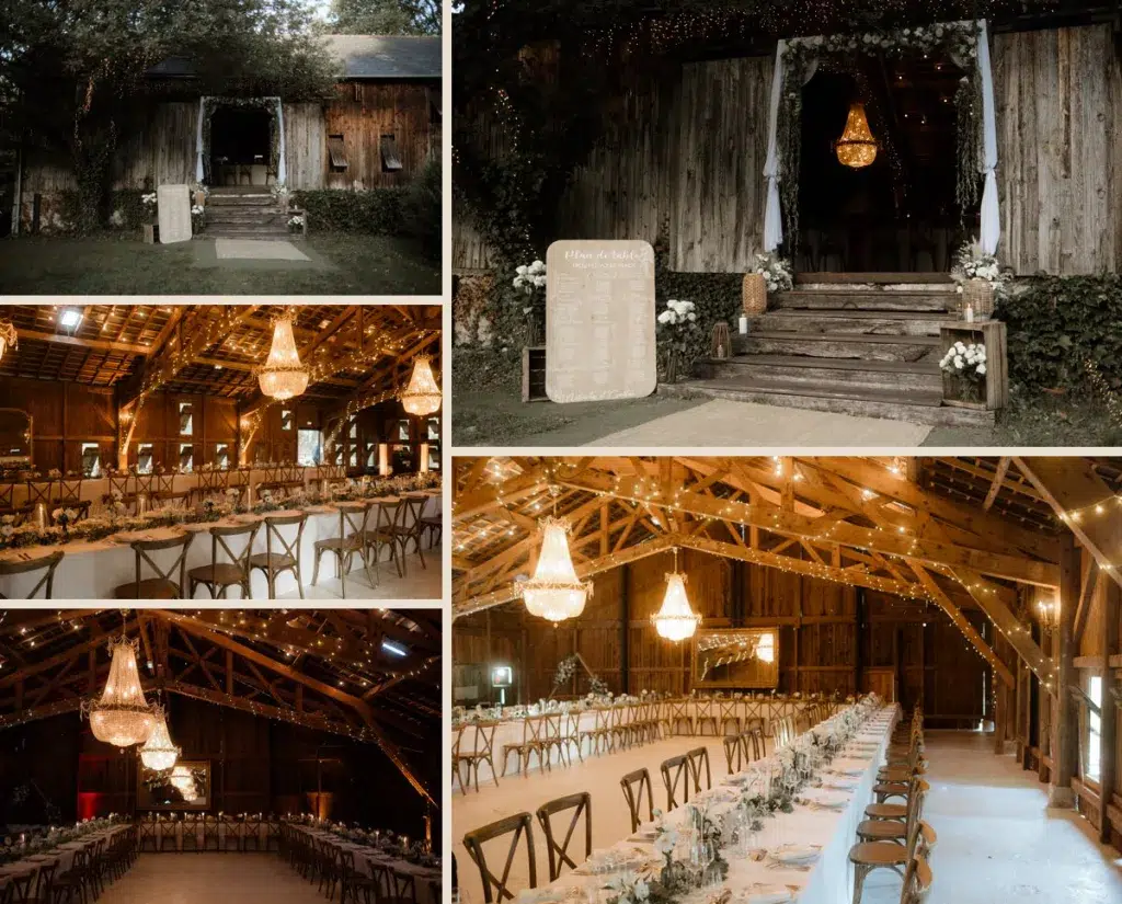 salle de réception ancien fumoir rénové domaine de la Blondellerie mariage