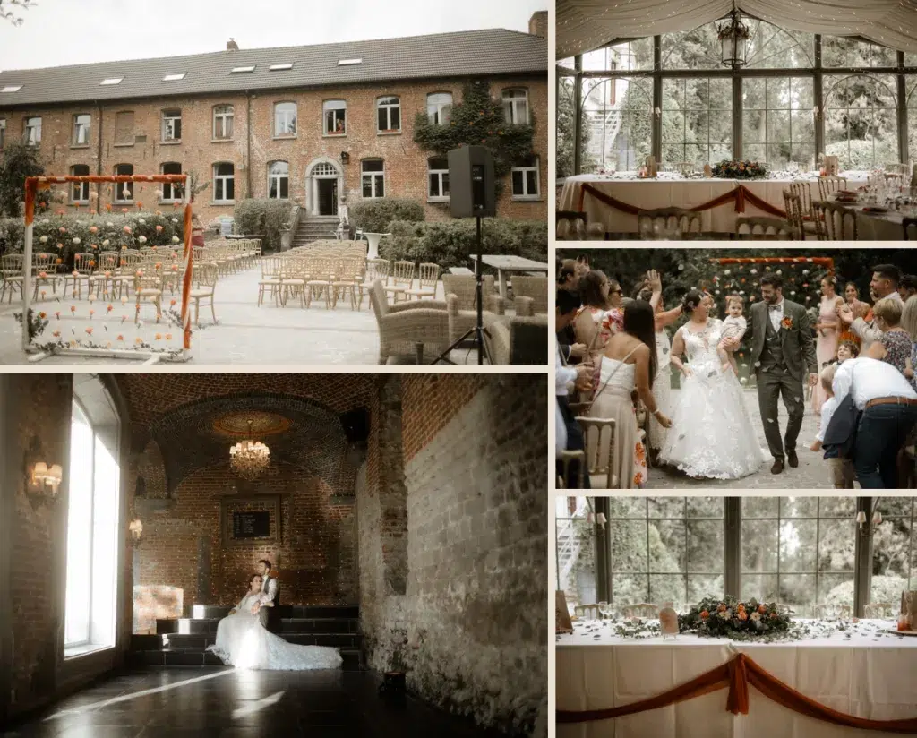 préparatifs de mariage à l’abbaye de Nizelles en Belgique