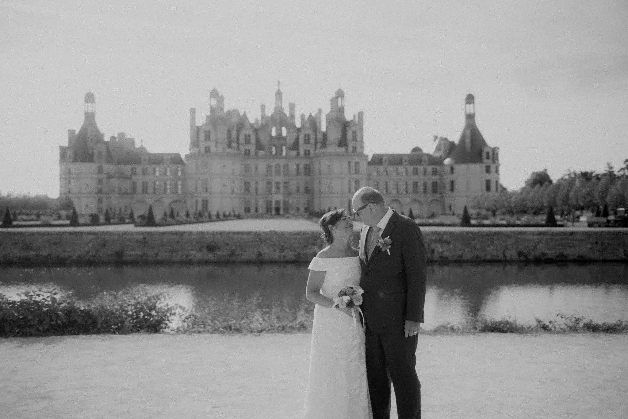 Marie & Bob devant le chateau de chambord